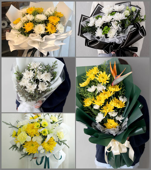 山西朔州右玉县牛心堡乡白事花束代送